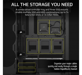 Corsair PC Case | iCUE LINK 5000T LX RGB | Black | Mid-Tower | Power supply included No