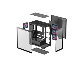 Deepcool CG580 4F | Black | Mid Tower | Power supply included No | ATX PS2