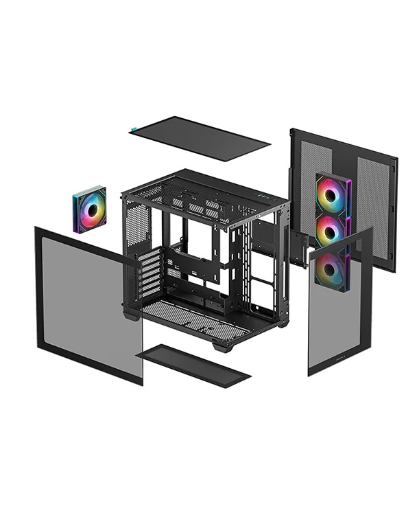 Deepcool CG530 4F | Black | Mid Tower | Power supply included No | ATX PS2