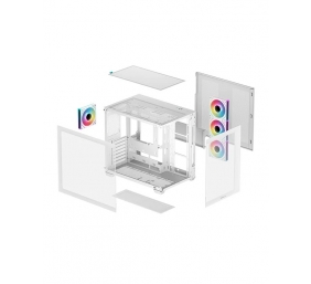 Deepcool CG530 4F WH | White | Mid Tower | Power supply included No