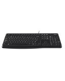 Logitech K120 Laidinė klaviatūra, USB, US, Juoda