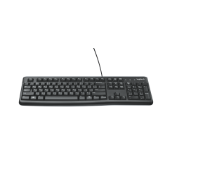 Logitech K120 Laidinė klaviatūra, USB, US, Juoda