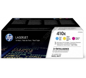 HP 410X (CF252XM) 3-pack Lazerinė kasetė, C/M/Y