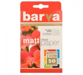 Fotopopierius Barva (IP-A230-023) Matinis 230 g/m², 10x15, 50 lapų