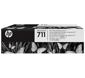 HP No.711 (C1Q10A), Juoda, žydra, Purpurinė, Geltona