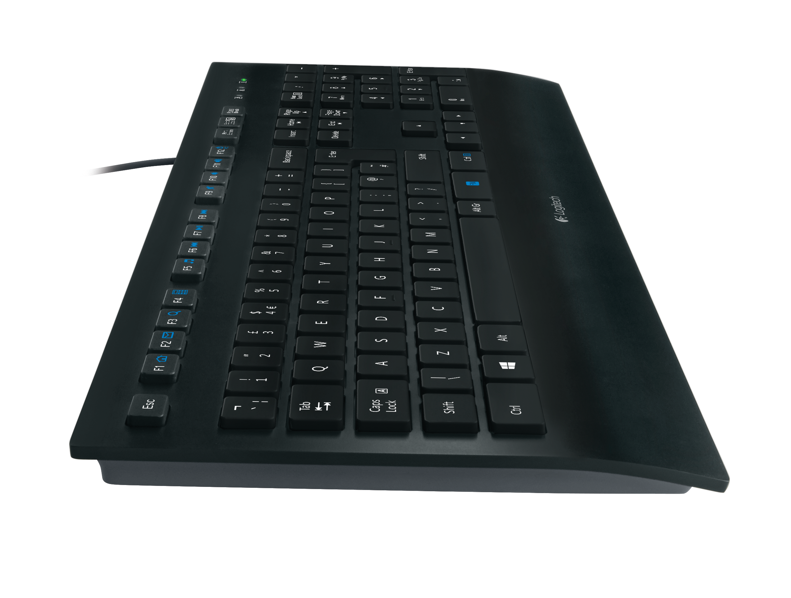 Logitech K280e Laidinė klaviatūra, USB, US, Juoda