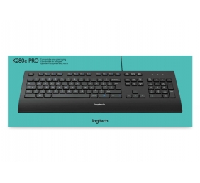 Logitech K280e Laidinė klaviatūra, USB, US, Juoda