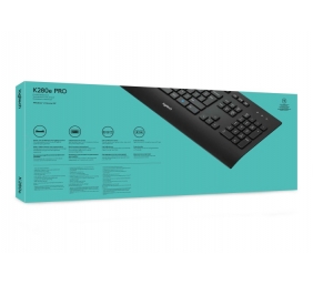 Logitech K280e Laidinė klaviatūra, USB, US, Juoda