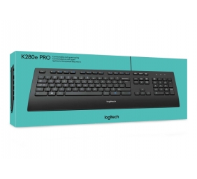 Logitech K280e Laidinė klaviatūra, USB, US, Juoda