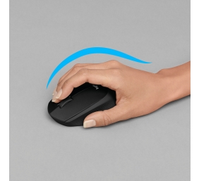 Logitech M330 Silent Plus Belaidė pelė, 1000 DPI, Juoda