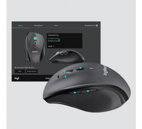 Logitech Marathon M705 Belaidė pelė, RF Wireless, 1000 DPI, Charcoal