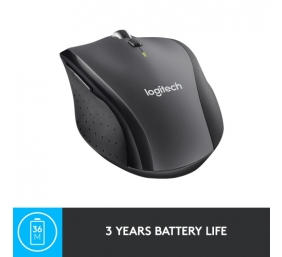 Logitech Marathon M705 Belaidė pelė, RF Wireless, 1000 DPI, Charcoal