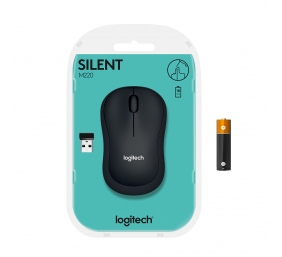 Logitech M220 Belaidė pelė, RF Wireless, 1000 DPI, Silent, Charcoal