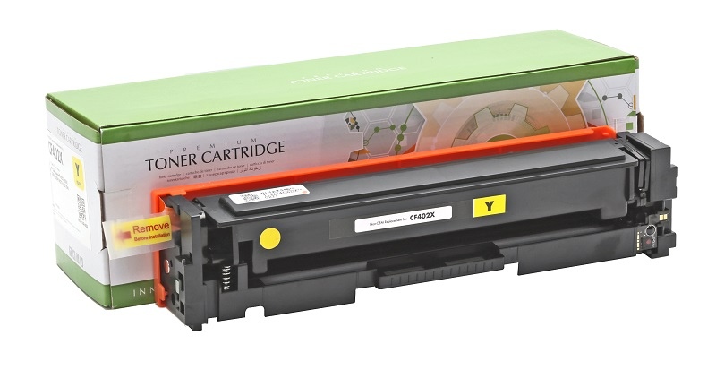Neoriginali Static Control HP CF402X / Canon CRG 045H, geltona kasetė