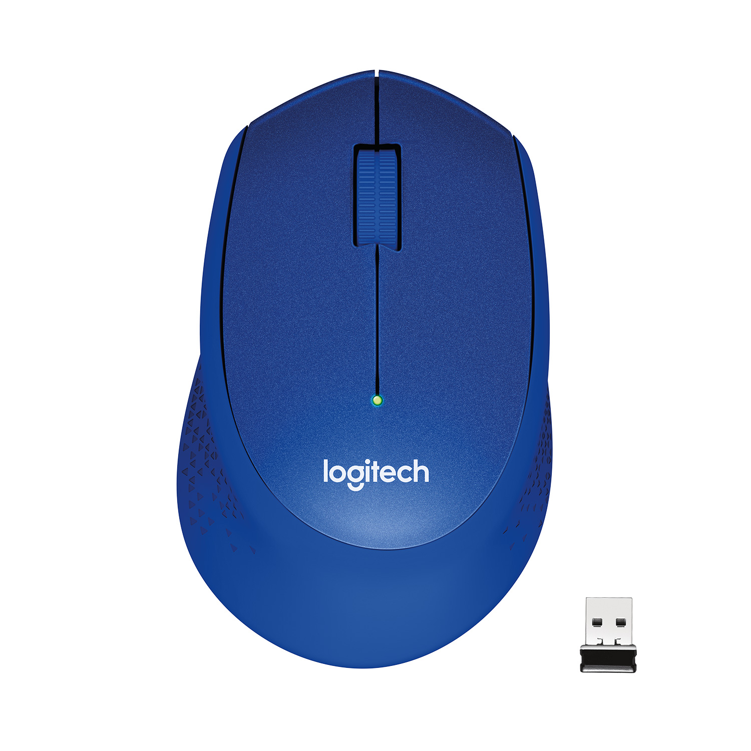 Pelė belaidė Logitech M330 silent Plus - 2.4GHZ - EMEA (910-004910),  mėlyna