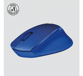 Pelė belaidė Logitech M330 silent Plus - 2.4GHZ - EMEA (910-004910),  mėlyna