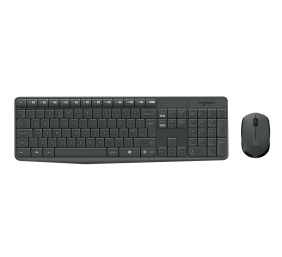 Logitech MK235 Combo Belaidė klaviatūra + pelė, US, Pilka