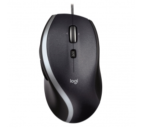 LOGITECH Mouse Corded M500 Black - Laser - Contoured - Hyper fast scrolling