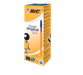 Bic Tušinukas Orange Fine 0.8 mm, juodi, pakuotėje 20 vnt. 101144