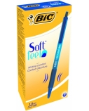 Bic Tušinukas Softfeel Clic 1.0 mm, mėlynas, pakuotėje 12 vnt. 914346
