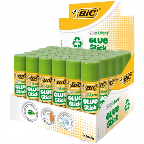 Bic Pieštukiniai klijai Glue Stick 8g, pakuotėje 30 vnt. 9211871