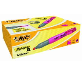 Bic Teksto žymeklis Highlighter XL 2-5 mm, rožinis, pakuotėje 10 vnt. 247130