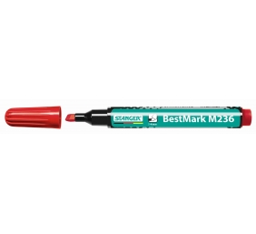 Stanger Permanentinis žymeklis M236, 1-4 mm, raudonas, pakuotėje 10 vnt. 712006