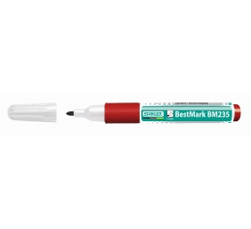 STANGER Baltos lentos žymeklis BM235, 1-3 mm, raudonas, pakuotėje 10 vnt 714002
