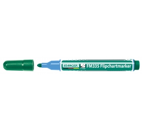 Stanger Žymeklis Flipchart FM335, 1-3 mm, žalias, pakuotėje 10 vnt. 713003