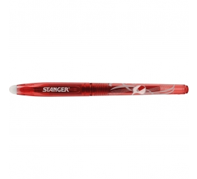STANGER Gelinis rašiklis su rašalo trintuku Eraser 0.7 mm, raudonas, pakuotėje 12 vnt 18000300072