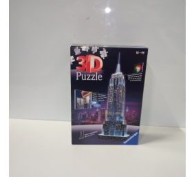 Ecost Prekė po grąžinimo Ravensburger - 3D Galvosūkis Empire State Building, Speciali Naktinė Leidim