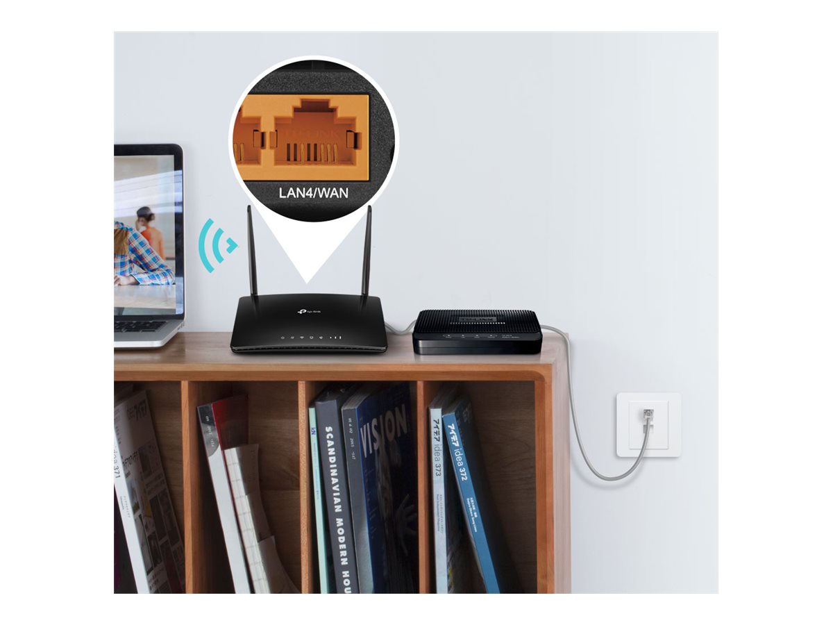 TP-LINK AC1200 Wireless Dual Band 4G LTE Router | Archer MR402 | 802.11ac | 10/100 Mbit/s | Mesh Support No | MU-MiMO No | No mobile broadband