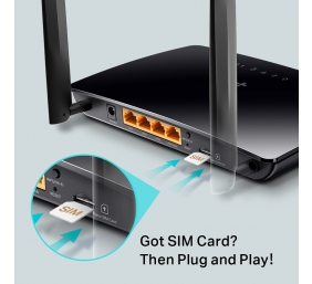 TP-LINK AC1200 Wireless Dual Band 4G LTE Router | Archer MR402 | 802.11ac | 10/100 Mbit/s | Mesh Support No | MU-MiMO No | No mobile broadband