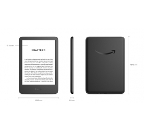 Amazon Kindle Elektroninė skaityklė 6'' 300ppi, 16GB, Without Ads, Black