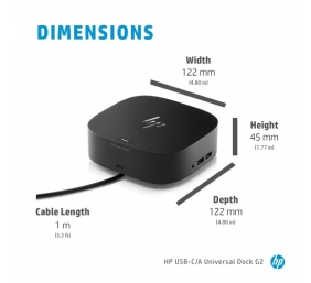 HP USB-C Dock G5 Jungčių stotelė (26D32AA) (5TW10AA)