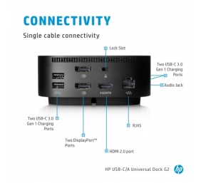 HP USB-C Dock G5 Jungčių stotelė (26D32AA) (5TW10AA)