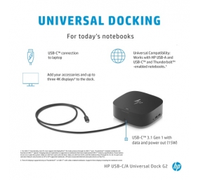HP USB-C Dock G5 Jungčių stotelė (26D32AA) (5TW10AA)