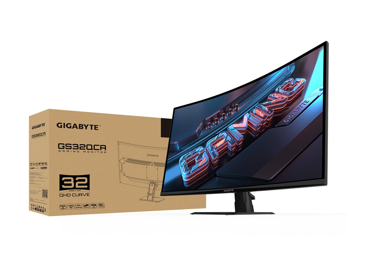 Gigabyte GS32QCA EU | 31.5 " | VA | 180 Hz | 1 ms | 250 cd/m² | HDMI ports quantity 2