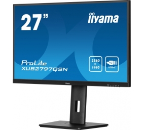 iiyama ProLite XUB2797QSN-B2 Monitorius 27'' IPS, UHD 2560x1440, 1 ms, 300 cd/m2, 100 Hz, Juoda