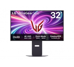 LG 32GS95UV-B | 32 " | OLED | 16:9 | 240 Hz | 0.03 ms | 3840 x 2160 pixels | 275 cd/m² | HDMI ports quantity 2