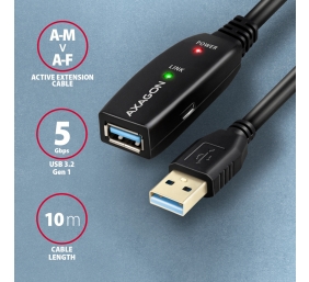 AXAGON Active extension USB 3.2 Gen 1, 10 m | ADR-310