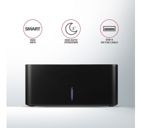 AXAGON | USB 3.0-1x SATA 6G HDD Dock Station, Black | ADSA-SN