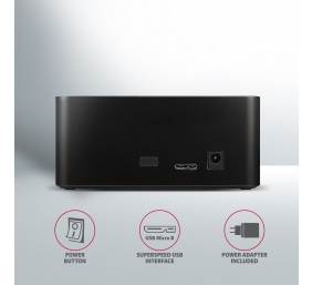 AXAGON | USB 3.0-1x SATA 6G HDD Dock Station, Black | ADSA-SN