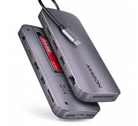 AXAGON USB-C 10Gbps GEN2COMBO 12in1 Hub | HMC-12GM2