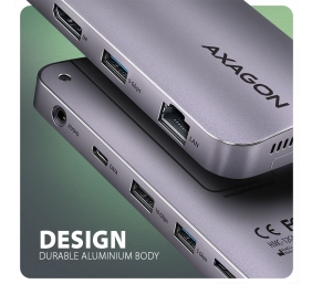AXAGON USB-C 10Gbps GEN2COMBO 12in1 Hub | HMC-12GM2