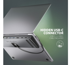 AXAGON USB-C 5Gbps TRIPLE 4K DISPLAY 11in1 Hub | HMC-4KX3
