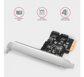 AXAGON PCIe Controller 4x SATA 6G | PCES-SA4X4