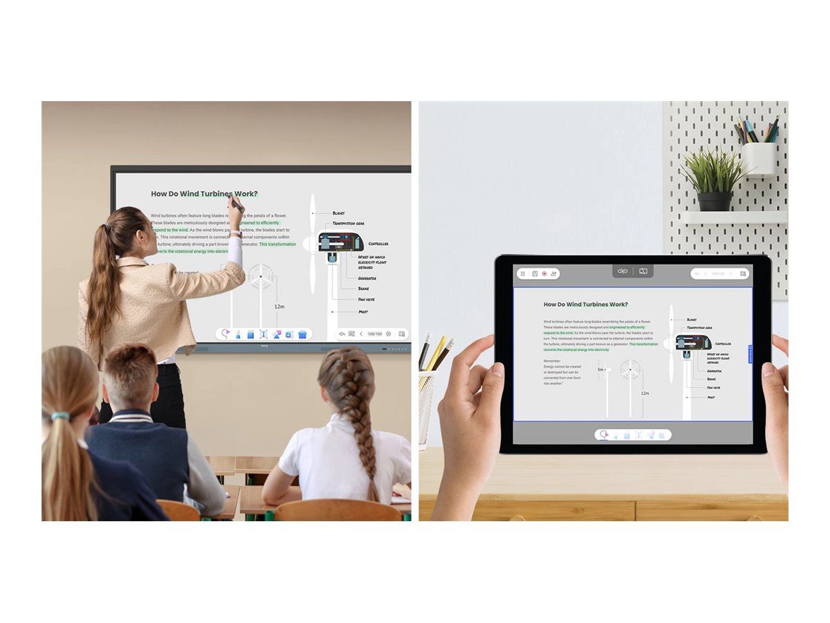 Benq Education Interactive | RE7504 | Precision IR | 75 " | 450 cd/m² | Landscape | 18/7 | Android | A73 × 4 + A53 × 4 | Touchscreen | 450 cd/m² | 8 ms