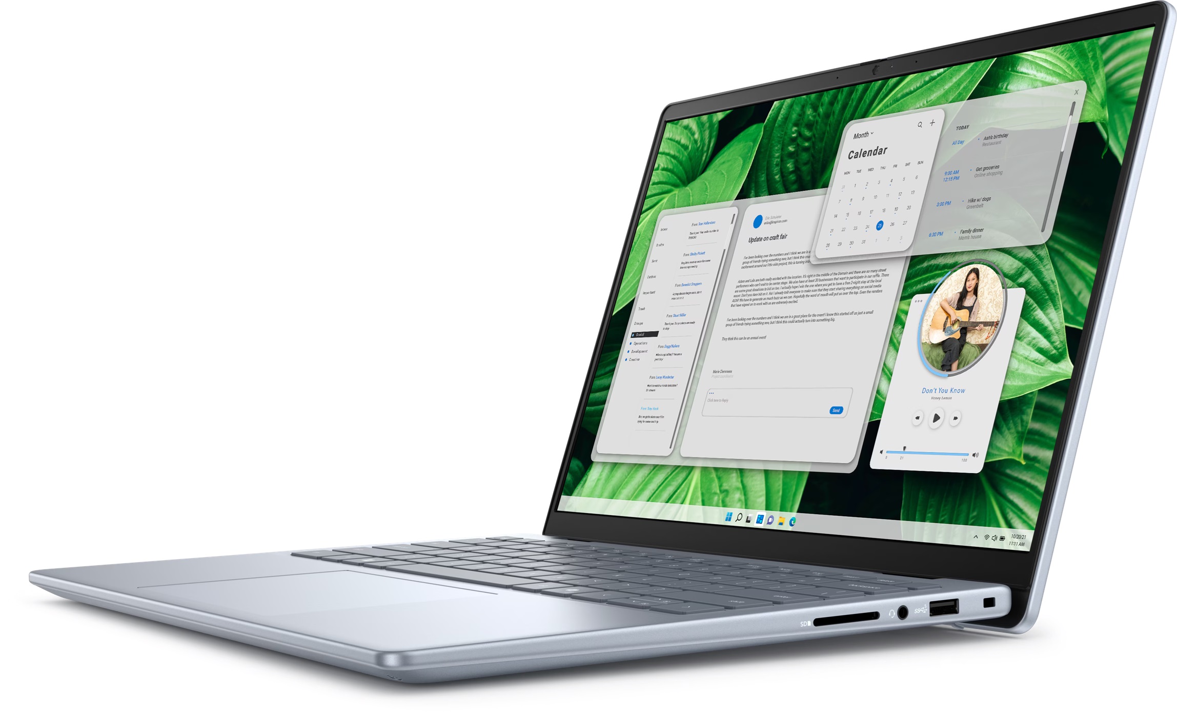 Dell Inspiron 14 5445 | Ice Blue | 14 " | WVA | FHD+ | 1920 x 1200 pixels | Anti-glare | AMD Ryzen 5 | 8540U | 16 GB | DDR5 | Solid-state drive capacity 1000 GB | AMD Radeon Graphics | Windows 11 Home | 802.11ax | Keyboard language English | Keyboard back