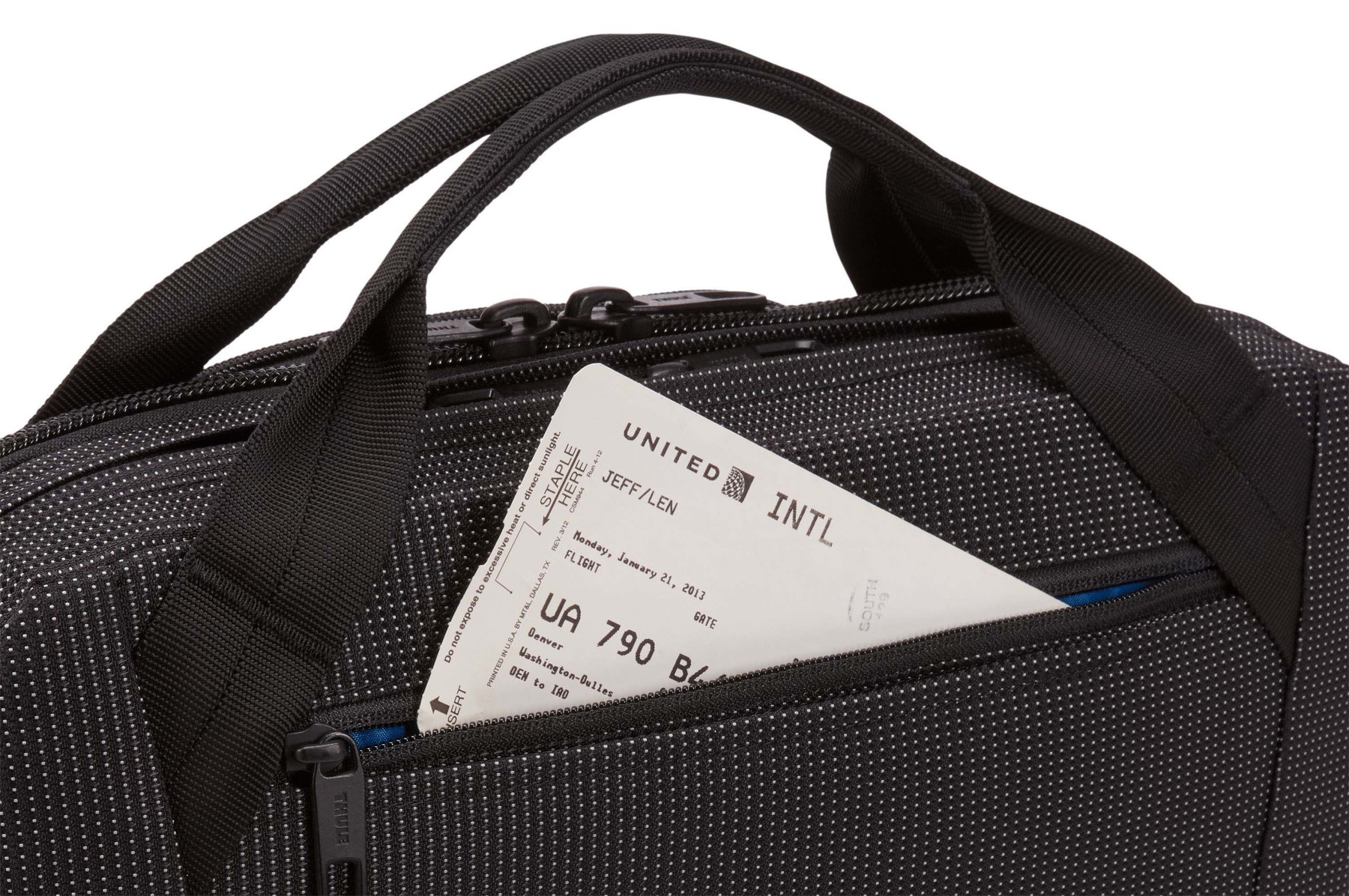 Thule | C2LB-113 | Crossover 2 | Fits up to size 13.3 " | Messenger - Briefcase | Black | Shoulder strap